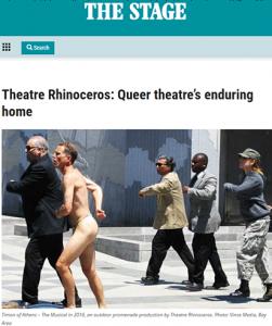Theatre Rhinoceros in "The Stage"