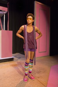 Pictured: Charles Peoples III as Adam in PRISCILLA, QUEEN OF THE DESERT, directed by John Fisher. A Theatre Rhinoceros Production at the Eureka Theatre, Photo by David Wilson