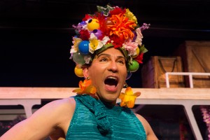 Rudy Guerrero as Tick in PRISCILLA, QUEEN OF THE DESERT, directed by John Fisher. A Theatre Rhinoceros Production at the Eureka Theatre, Photo by David Wilson.