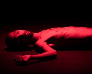 Maurice André San-Chez as Bradford/DeShawn in THE LEGEND OF PINK by Kheven LaGrone, directed by AeJay Mitchell; A Theatre Rhinoceros Production at The Gateway Theatre (formerly The Eureka Theatre.)