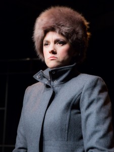 Katie Rubin* as Lyudmila Putin in John Fisher's TRANSITIONS; A Theatre Rhinoceros Production at The Gateway Theatre (formerly The Eureka); Photo by David Wilson.