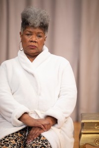 Shirley Smallwood as Carolyn in Chisa Hutchinson’s DEAD AND BREATHING, Directed by AeJay Mitchell; A Theatre Rhinoceros Production at the Gateway Theatre. Photo by Steven Ho.