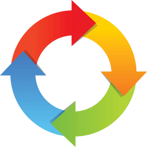 Colored Arrow Circle