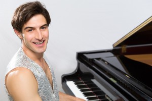 Justin Genna* as Peter Allen in THE BOY FROM OZ, a Theatre Rhinoceros Production directed by John Fisher at The Gateway Theatre. Photo: David Wilson. *Actor appears Courtesy of Actors' Equity Association.