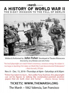 Poster for John Fisher's "A History of World War II: The D-Day Invasion to the Fall of Berlin"