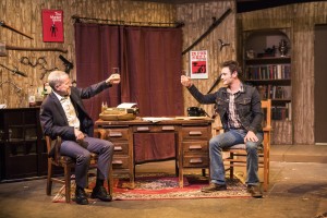- Pictured left to right: John Fisher* as Sidney Bruhl and Jake Soss as Clifford Anderson in Ira Levin’s Classic Thriller DEATHTRAP; A Theatre Rhinoceros Production at The Gateway Theatre; Directed by Jerry Metzker and John Fisher. Photo by David Wilson. *Member, Actors’ Equity Association.