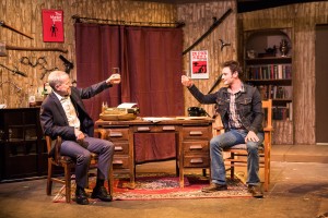 - Pictured left to right: John Fisher* as Sidney Bruhl and Jake Soss as Clifford Anderson in Ira Levin’s Classic Thriller DEATHTRAP; A Theatre Rhinoceros Production at The Gateway Theatre; Directed by Jerry Metzker and John Fisher. Photo by David Wilson. *Member, Actors’ Equity Association.