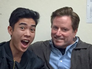 Michael Mikee Loria (left) and John Tranchitella appear in the Theatre Rhinoceros pop-up production of TRADE by Mark O'Halloran, directed by Ely Sonny Orquiza at Spark Arts Gallery.