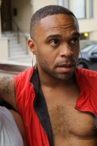 Stephen Minor plays Qulie in DRIVEN, by Boni Alvarez, directed by Ely Sonny Orquiza. A Theatre Rhinoceros at Spark Arts. Photo credit: Vince Thomas.