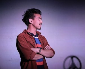 Earl Paus (as Danny) in DRIVEN, by Boni Alvarez. A production by Theatre Rhinoceros at Spark Arts, running through November 17.