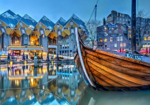 Rotterdam Canal Scene