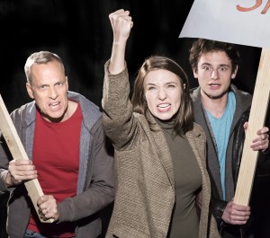 John Fisher* as Jack, Polly Levi as Diana, and Jacob Soss as Plant in