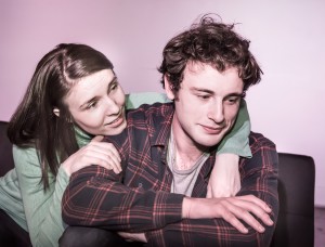 Pictured left to right: Polly Levi as Diana and Jacob Soss as Plant in RADICAL, written and directed by John Fisher. A Theatre Rhinoceros Production at Spark Arts. Photo by David Wilson. *Member, Actors’ Equity Association