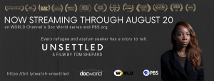 Unsettled: Seeking Refuge in America Streaming Banner