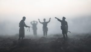 Military scene for "The Battle of Ruhr Poocket"